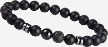 GOOD.designs Perlenarmband in Schwarz: Vorderseite