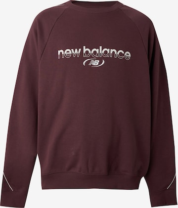 new balance - Sweatshirt 'Trackside' em vermelho: frente