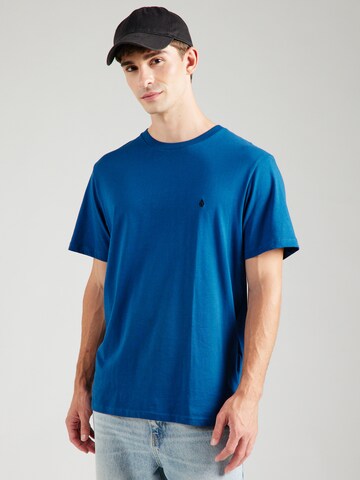 T-Shirt 'STONE BLANKS' Volcom en bleu : devant