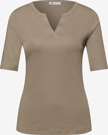 STREET ONE Shirt in Brown: front