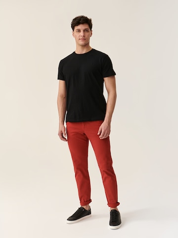TATUUM Slimfit Hose 'Joseph 2' in Rot