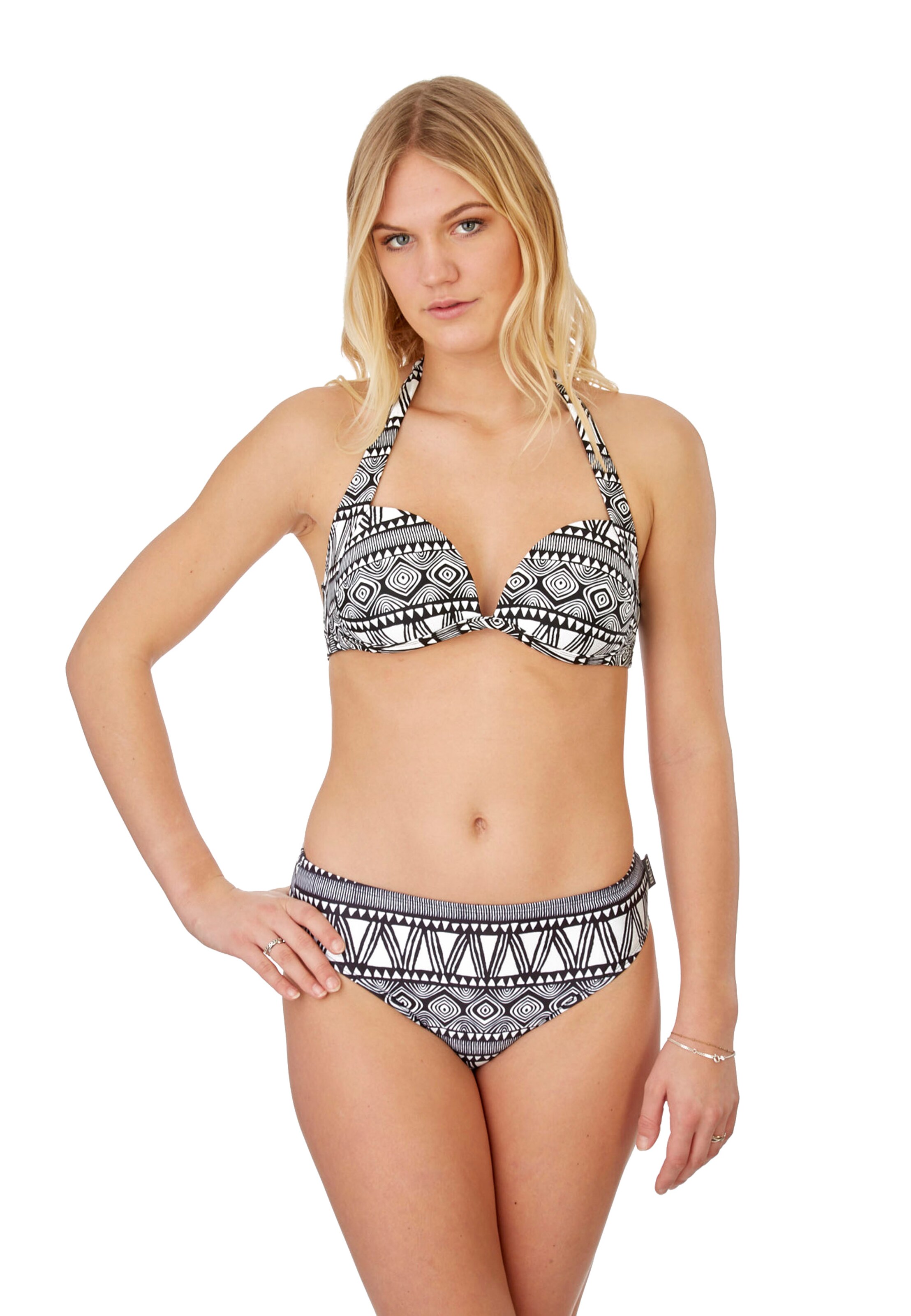 BECO the world of aquasports Bikini 'Simply Boho' in Zwart: voorkant