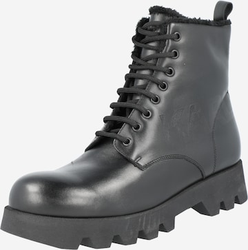 juoda Karl Lagerfeld Auliniai batai su raišteliais 'TERRA': priekis