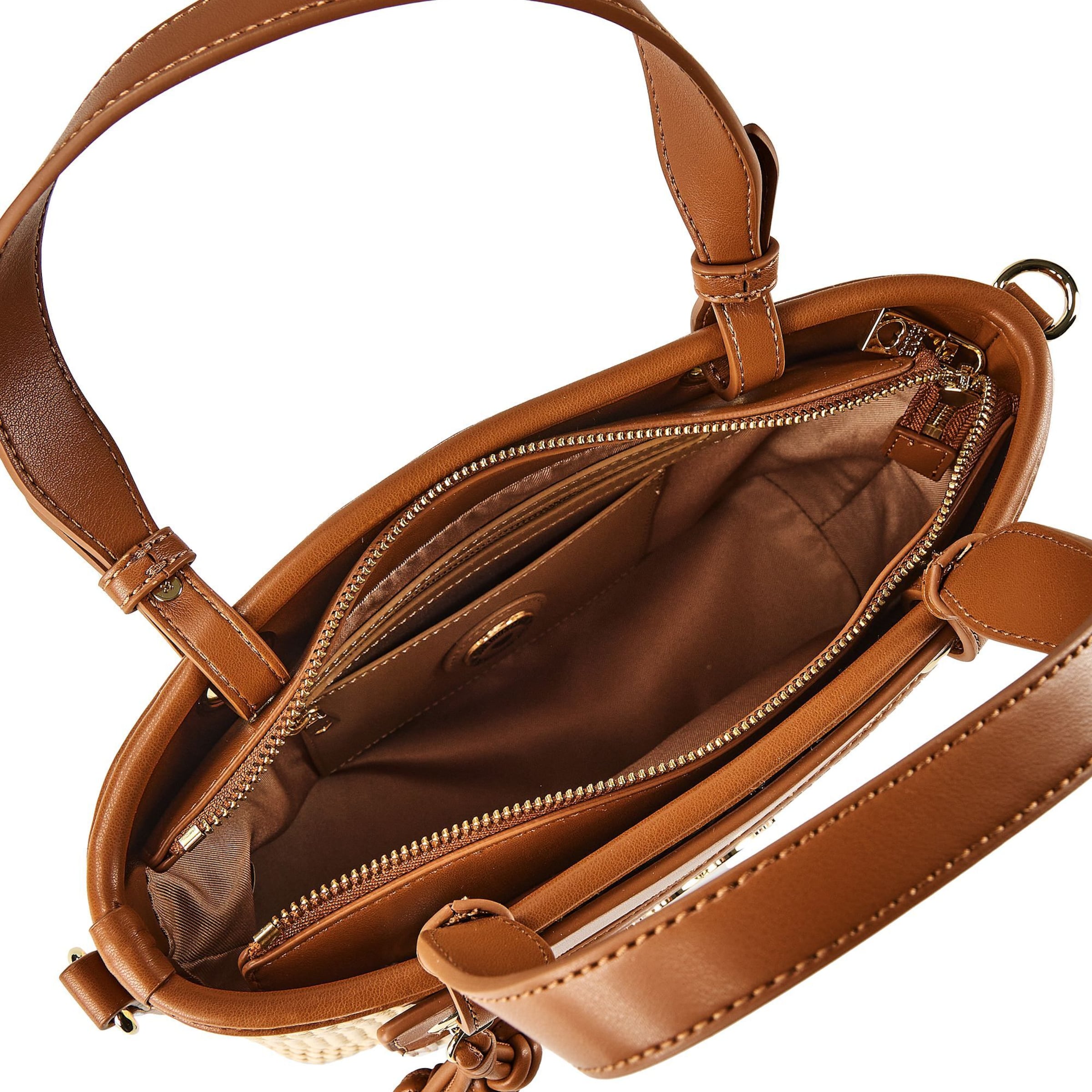 Borsa a mano 'Straw Chic' di Love Moschino in marrone