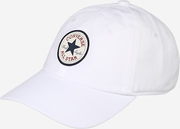 CONVERSE Cap 'Tipoff' in White: front
