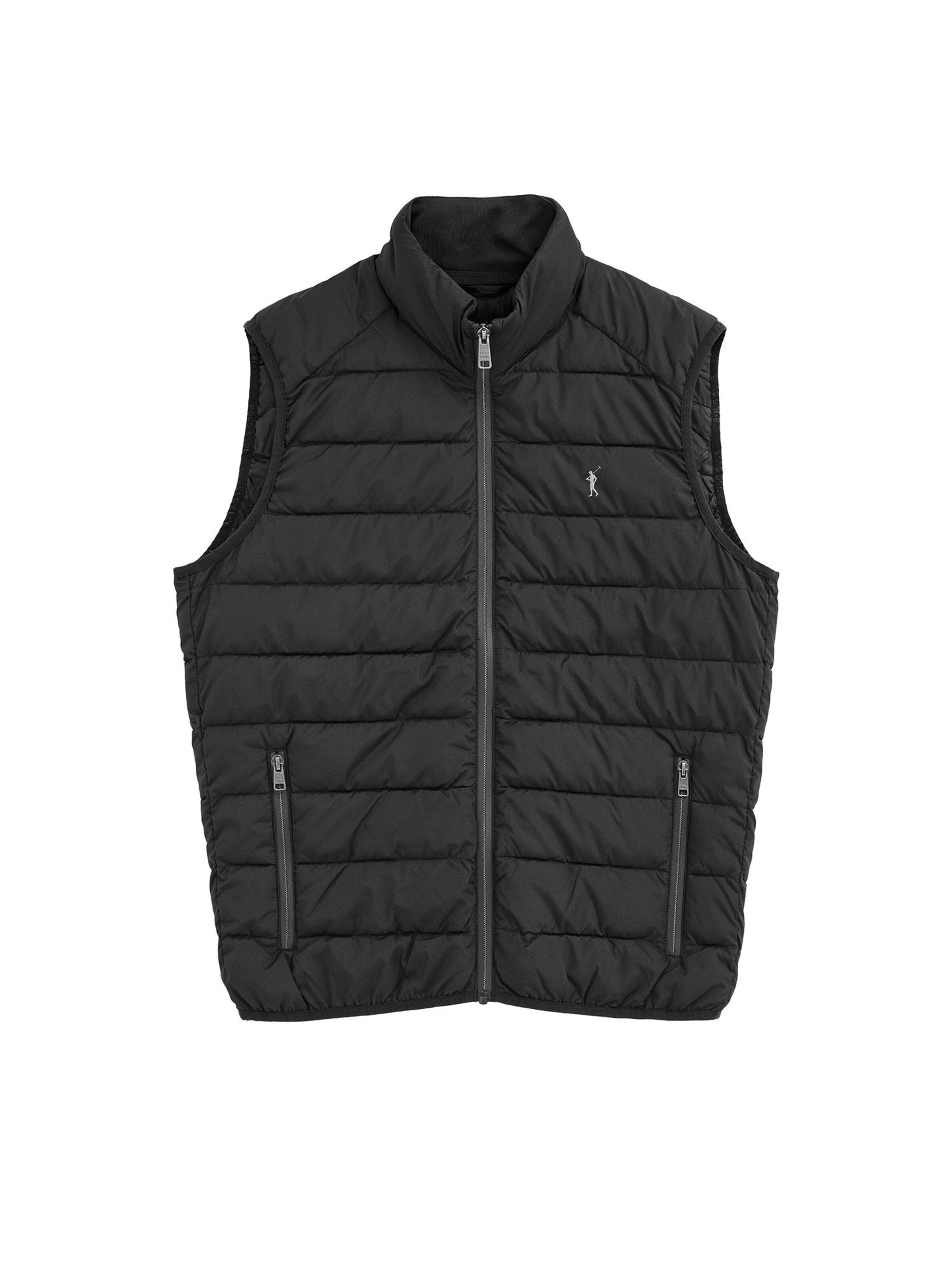 Polo Club Vest in Black: front