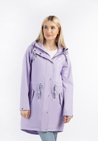 Schmuddelwedda Raincoat in Purple: front