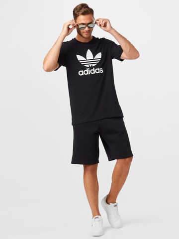 ADIDAS ORIGINALS - Camisa 'Adicolor Classics Trefoil' em preto