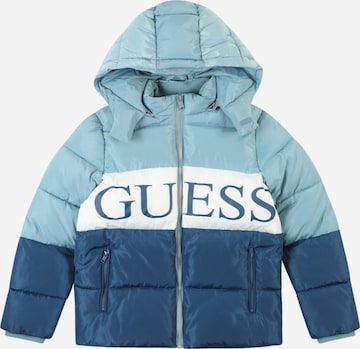 GUESS Winterjas in Blauw: voorkant