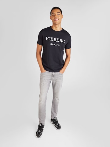 ICEBERG T-Shirt in Schwarz