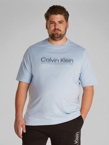 Maglietta di Calvin Klein Big & Tall in blu: frontale