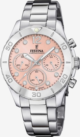 Montre à affichage analogique FESTINA en rose : devant