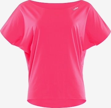 T-shirt fonctionnel 'DT101' Winshape en rose : devant