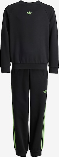 ADIDAS ORIGINALS Juoksupuku 'Crew Set' värissä neonvihreä / musta, Tuotenäkymä