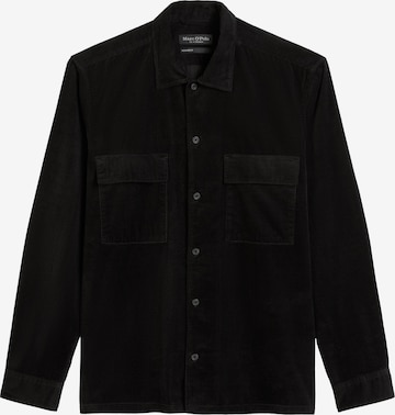 Marc O'Polo Regular Fit Hemd in Schwarz: Vorderseite
