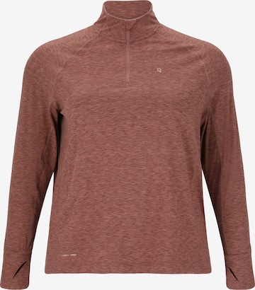 Q by Endurance Performance Shirt 'Fermier' in Brown: front
