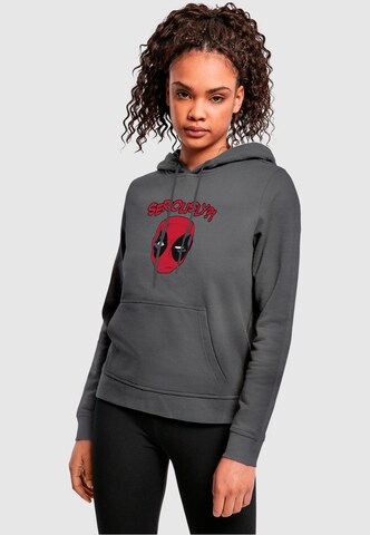 ABSOLUTE CULT Sweatshirt 'Deadpool - Seriously' in Grey: front