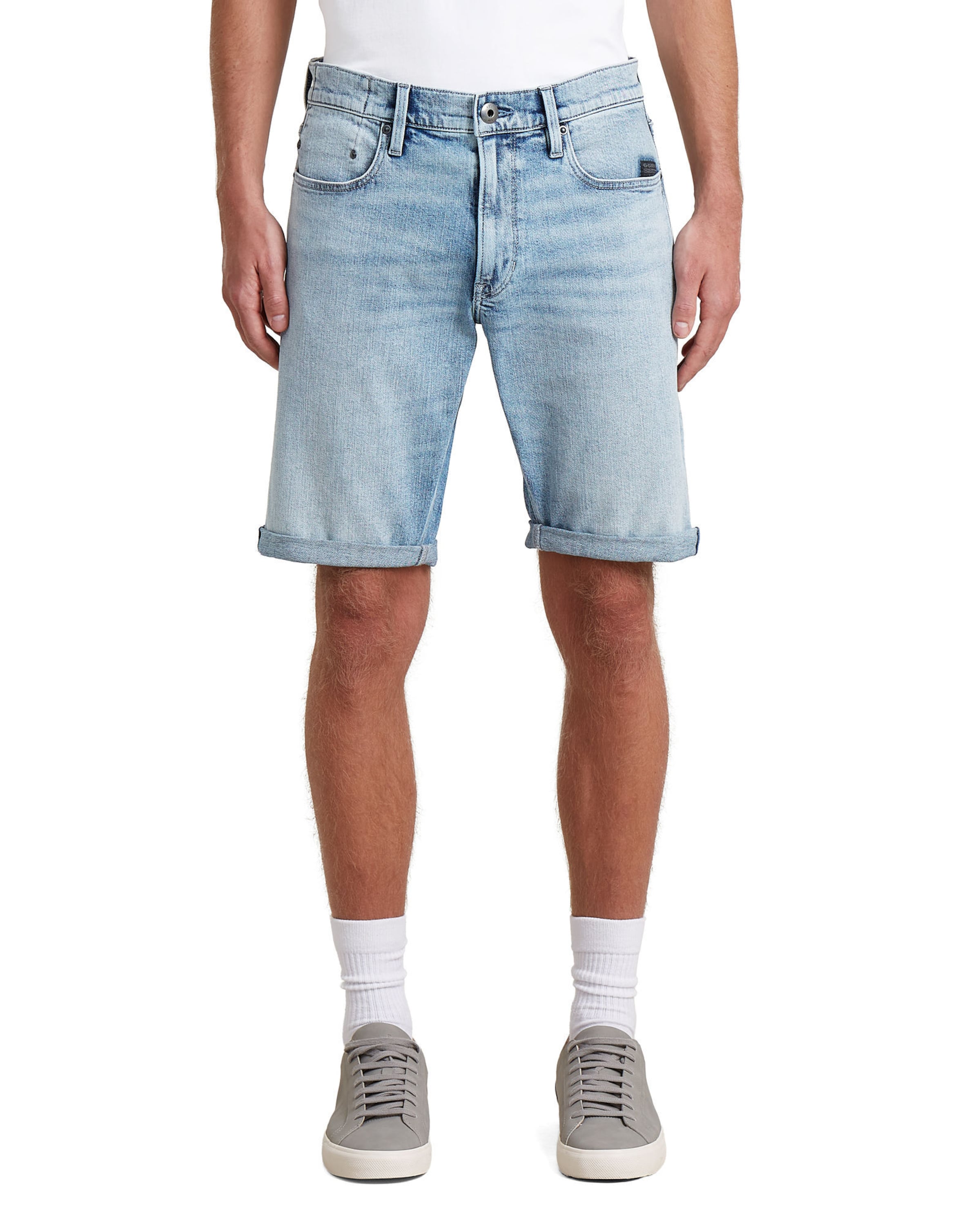 G-STAR Regular Broek ' Mosa Short' in Blauw: voorkant