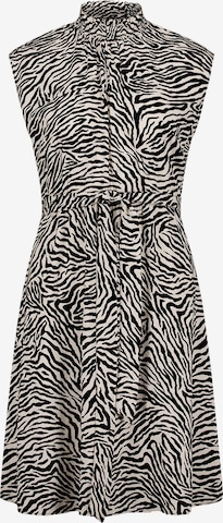zero Midikleid mit Print. in Weiß: Vorderseite