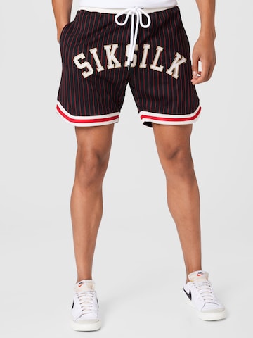 SikSilk Pants in Red: front