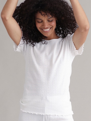 Hey Honey Shirt 'T-Shirt Pointelle' in Wit