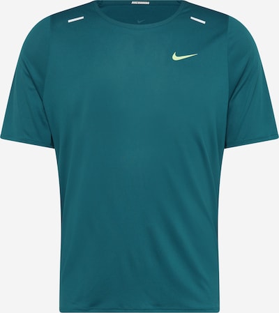 NIKE Functioneel shirt 'Rise 365 Wild Run' in de kleur Pastelblauw / Neongeel / Wit, Productweergave