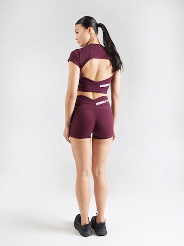 NEBBIA Skinny Sportbyxa i röd