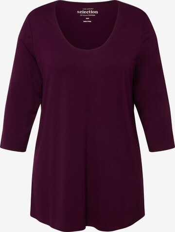 Ulla Popken Shirt in Rood: voorkant