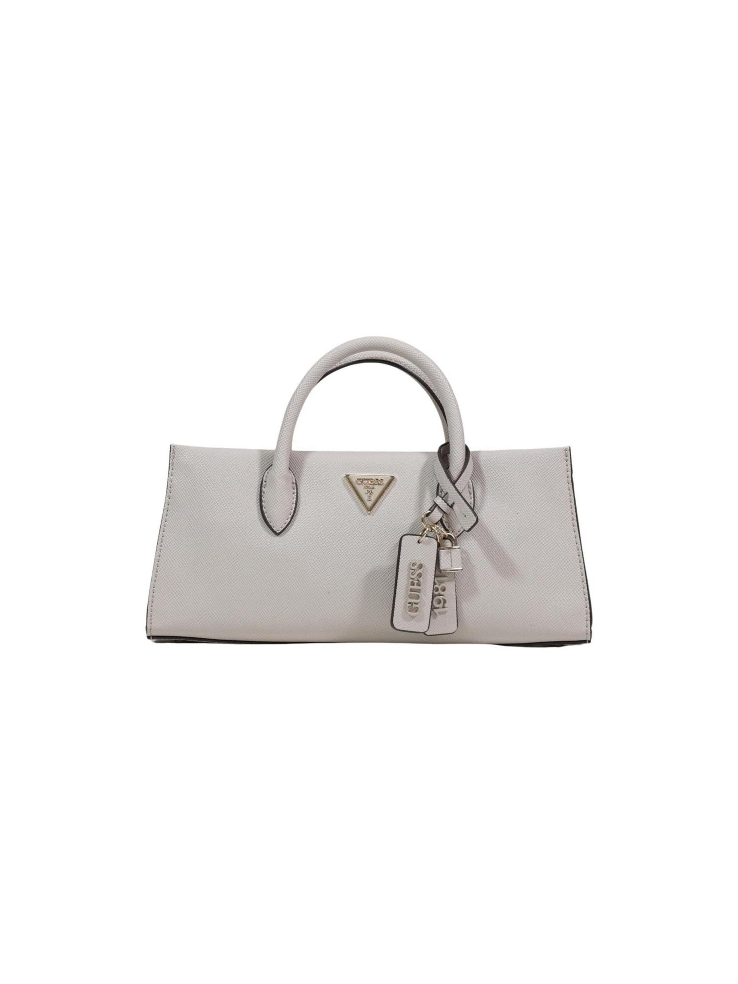 GUESS Schultertasche 'NOELLE II GIRLFRIEND SATCHEL HWZG96 72040'‌‌‌‌‌‌‌‌‌ in Grau: Vorderseite