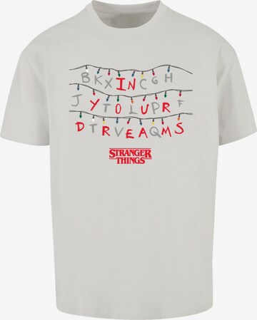 F4NT4STIC Shirt 'Stranger Things In Your Dreams Netflix TV Series' in Grijs: voorkant