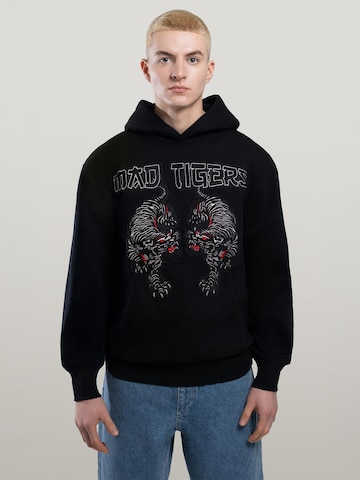 MAD TIGERS Sweatshirt 'Black Tigers'‌‌‌‌ in Schwarz: Vorderseite