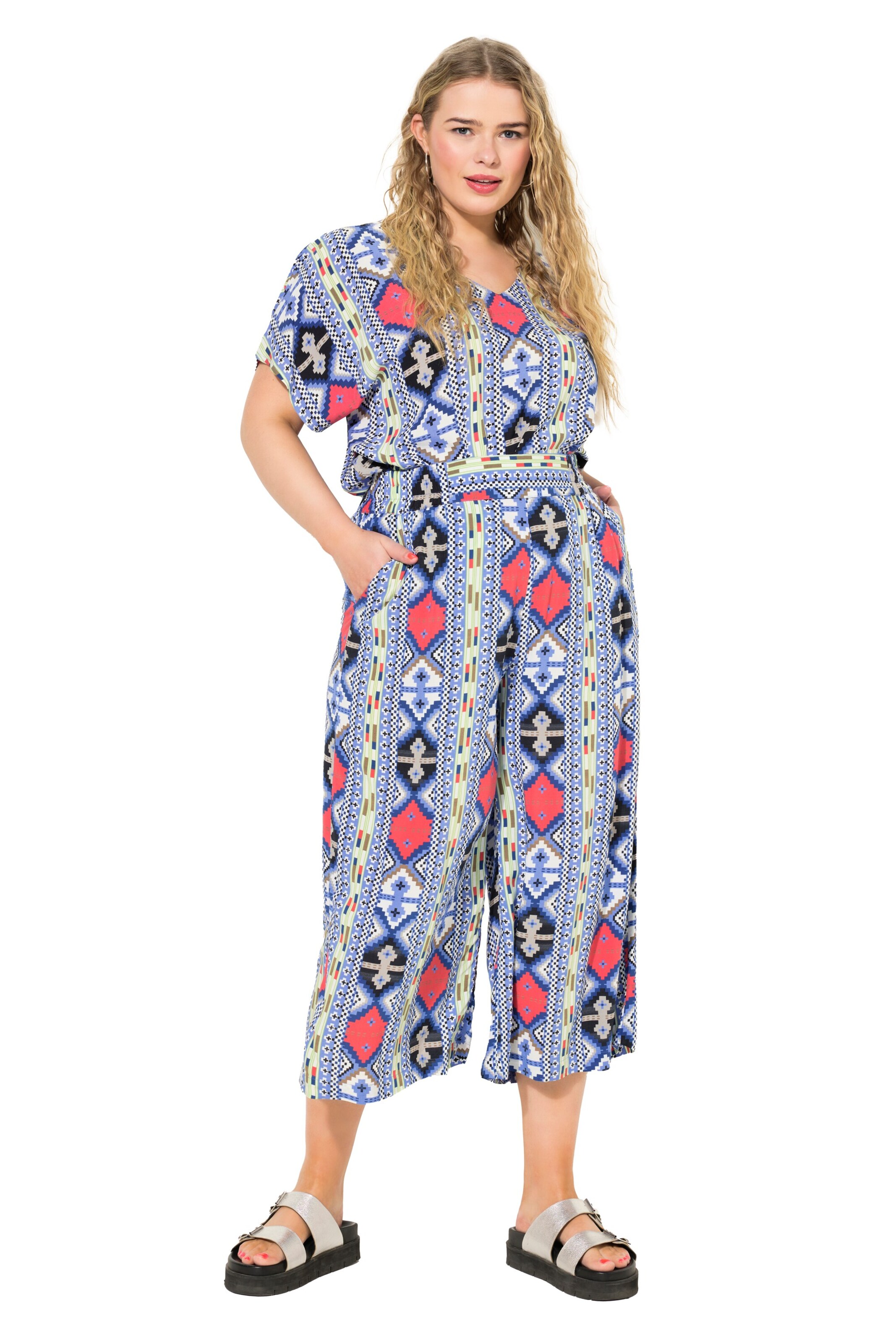 Studio Untold Wide leg Broek in Blauw