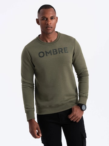 Ombre Sweatshirt 'OM-SSPS-0181' in Green: front