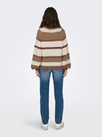 ONLY Sweater 'ELENA' in Brown
