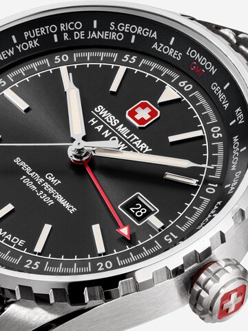 SWISS MILITARY HANOWA Uhr 'Afterburn Gmt' in Schwarz