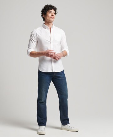 Superdry Regular fit Overhemd in Wit: voorkant