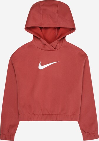 NIKE Sportief sweatshirt in Bruin: voorkant