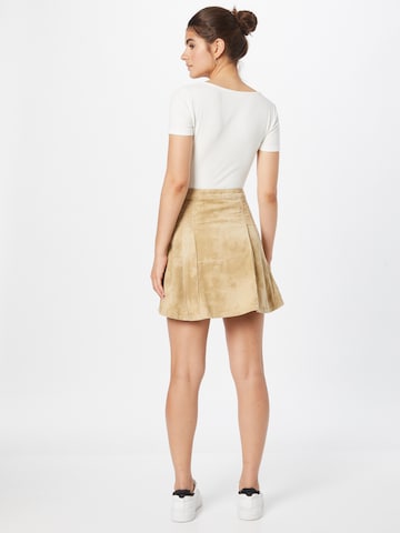 Missguided - Falda en beige