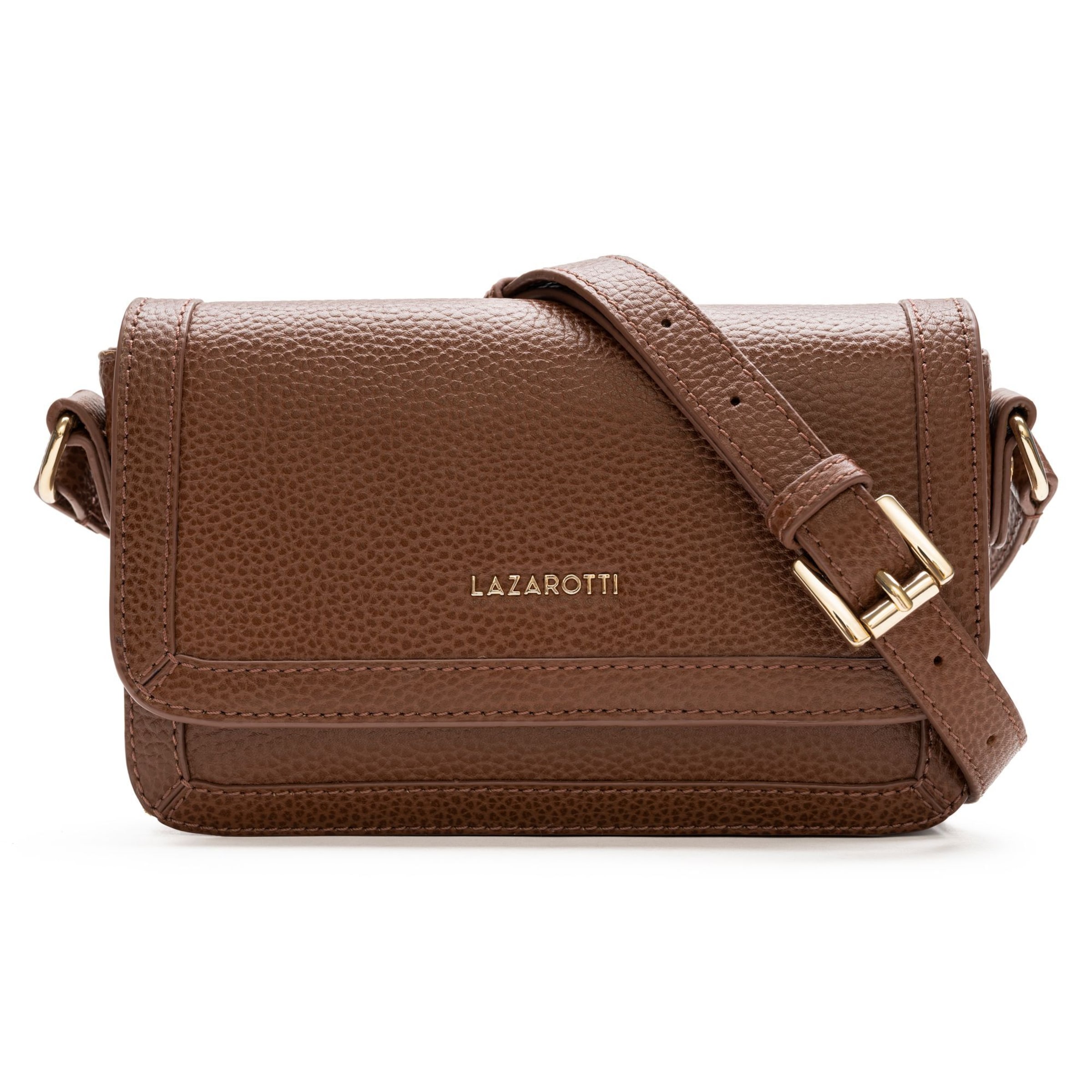Sac à bandoulière 'Bologna' Lazarotti en marron : devant