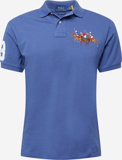 Polo Ralph Lauren T-shirt i royalblå / brun / röd / vit, Produktvy