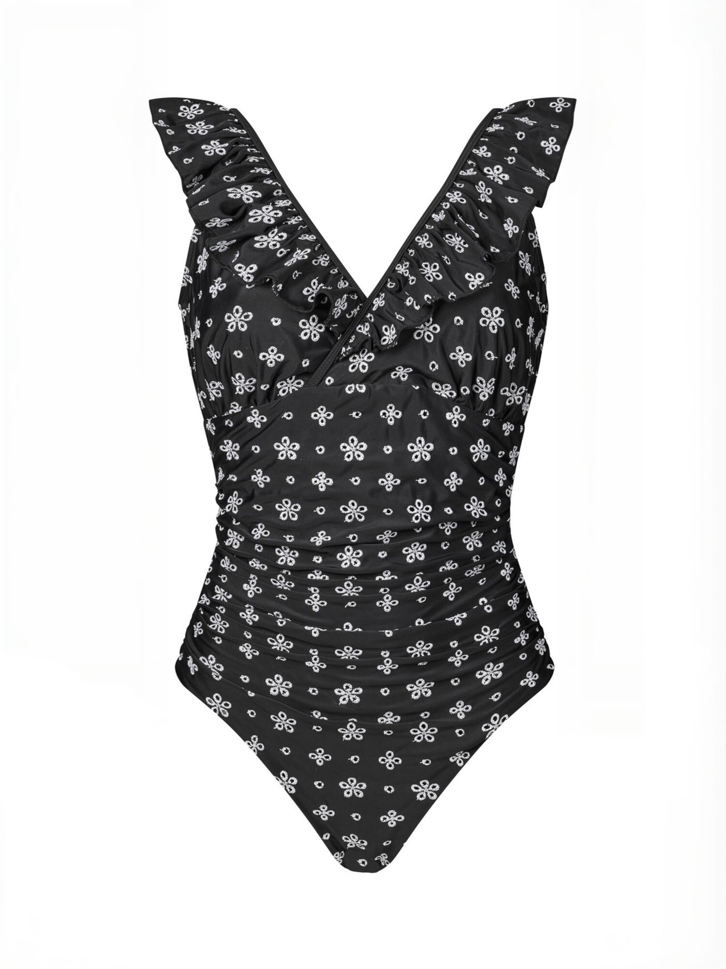 Crās Swimsuit ' Agnascras ' in Weiß: Vorderseite