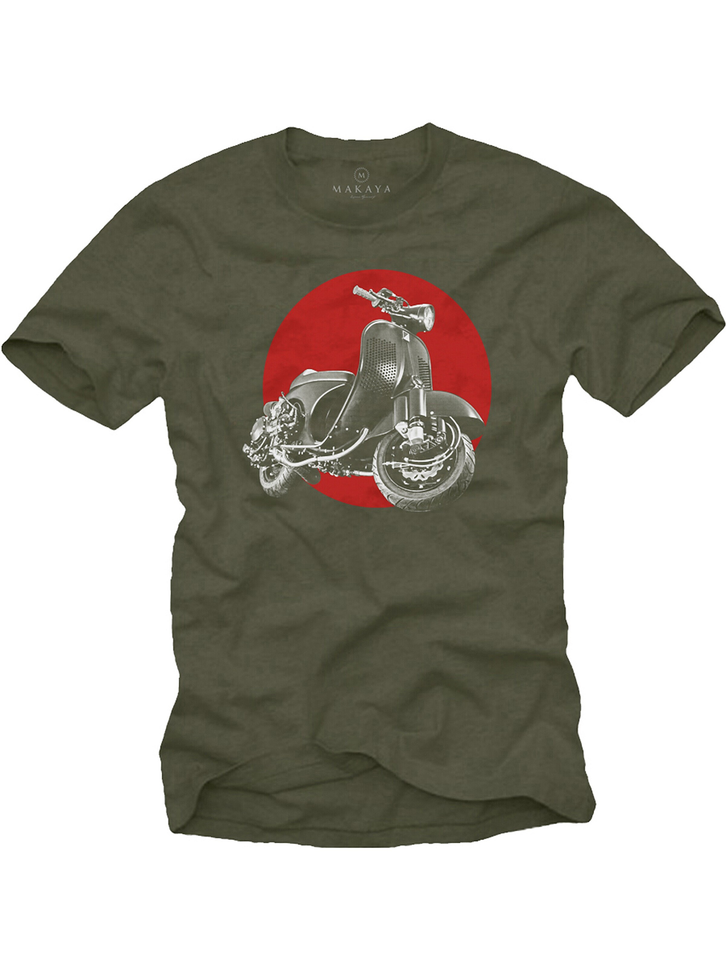 MAKAYA Shirt 'Race Scooter' in Green: front