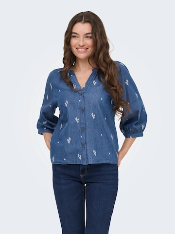 JDY Bluzka 'JDYKAI' w kolorze niebieski: przód