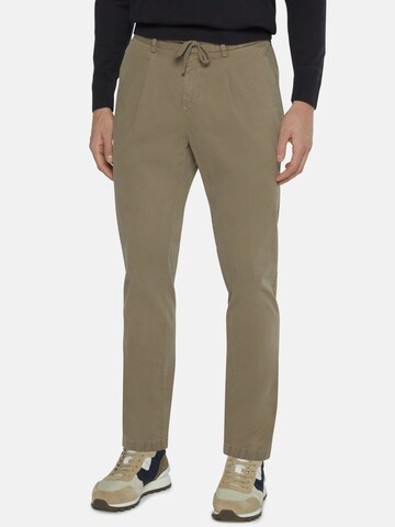 Regular Pantalon à pince Boggi Milano en gris : devant