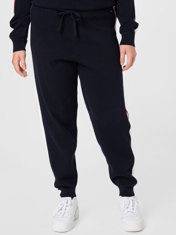 Tommy Hilfiger Curve Regular Broek in Blauw: voorkant