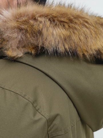 Parka mi-saison 'JREBMARK' JJ Rebel en vert