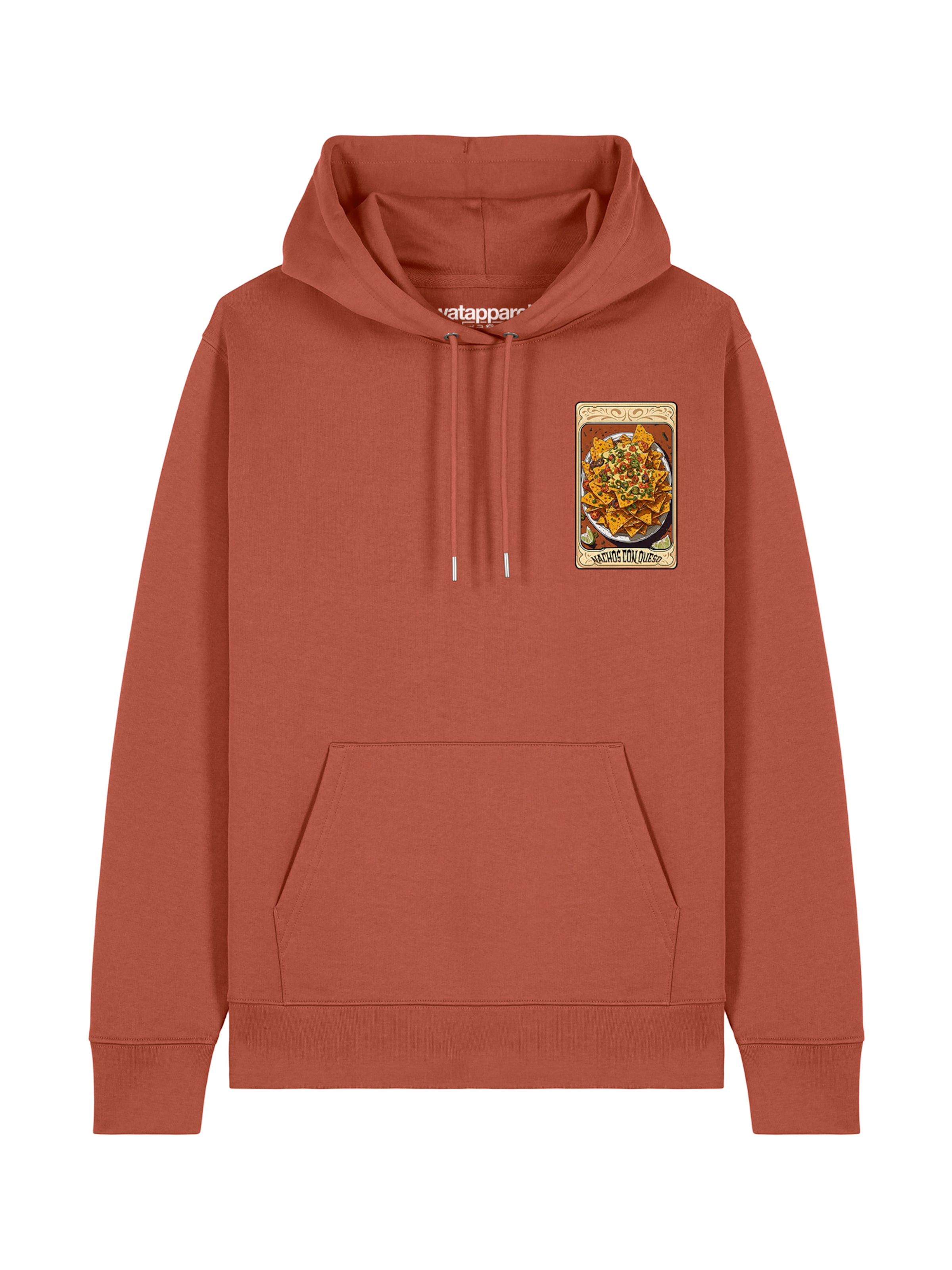 Watapparel Sweatshirt 'Tarot Nachos' in Bruin: voorkant