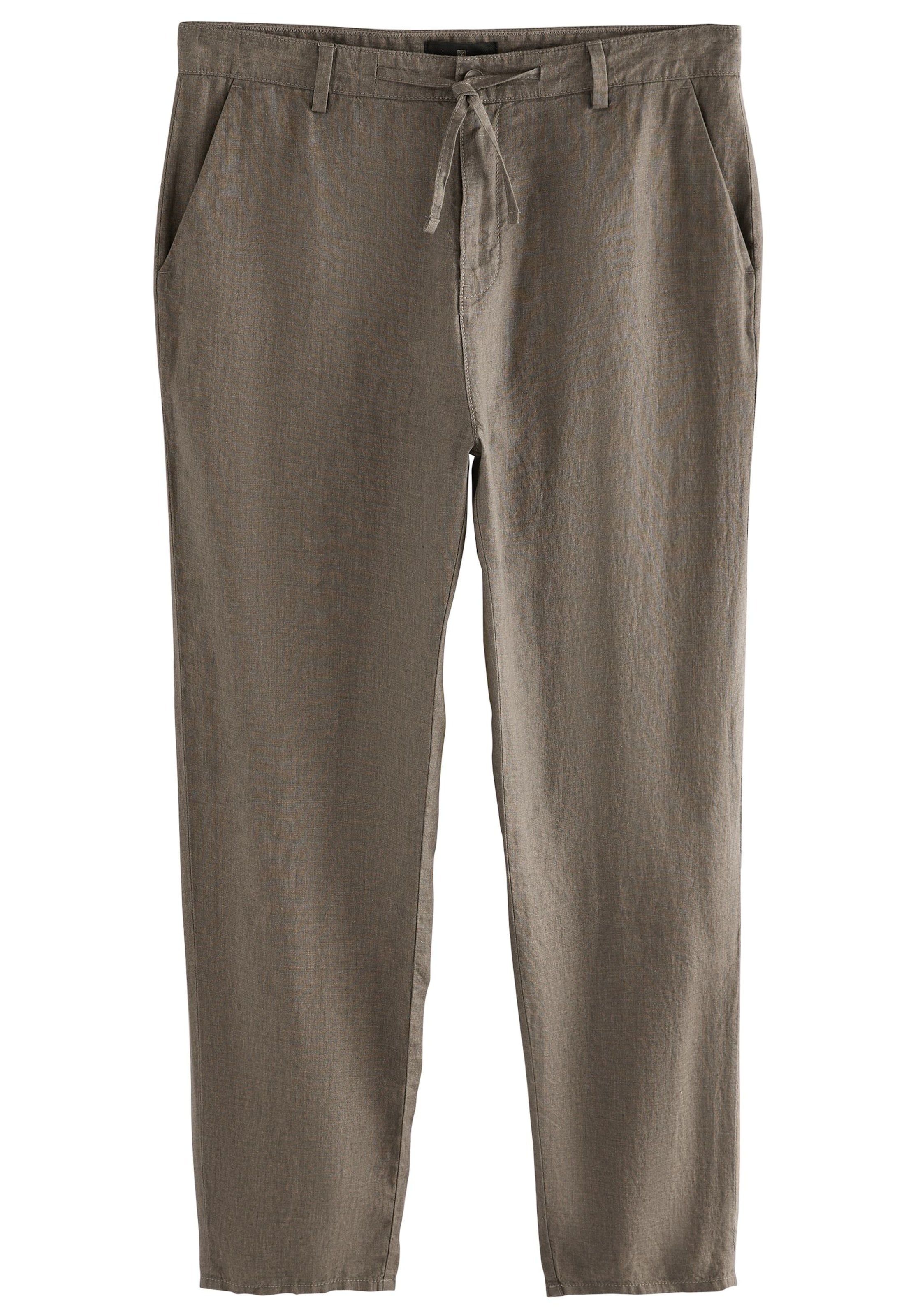 Next Свободный крой Брюки-чинос в Коричневый: спереди