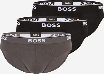 BOSS Panty 'Power' in Grey: front
