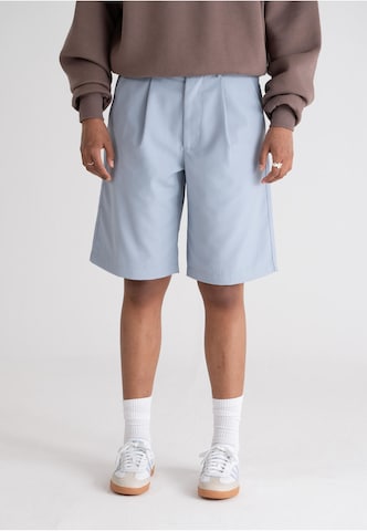 Prohibited Regular Pleat-Front Pants in Blue